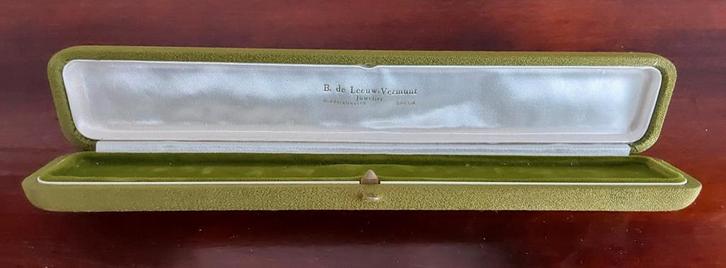 Antiek juwelendoosje B. de Leeuw-Vermunt Breda, Sieraden, Tassen en Uiterlijk, Overige Accessoires, Zo goed als nieuw, Ophalen of Verzenden