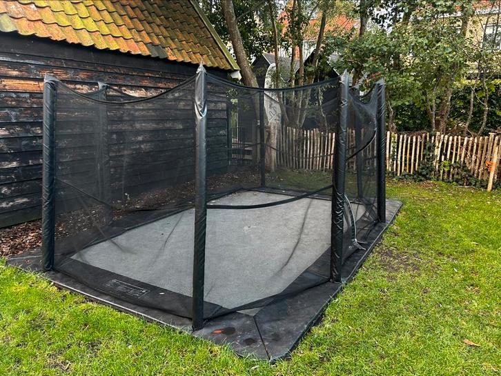 Rechthoekige flatground trampoline Akrobat 430x305, Kinderen en Baby's, Speelgoed | Buiten | Trampolines, Gebruikt, Ophalen