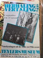 Poster Teylers Museum Haarlem Herhaling Vertaling, Ophalen of Verzenden, A1 t/m A3