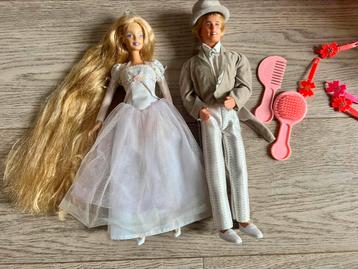 Barbie prins en prinses met koets/slee beschikbaar voor biedingen