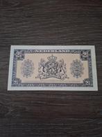 Bijna UNC biljet 2,5 gulden Wilhelmina 1945, 1-lettervariant, Ophalen of Verzenden