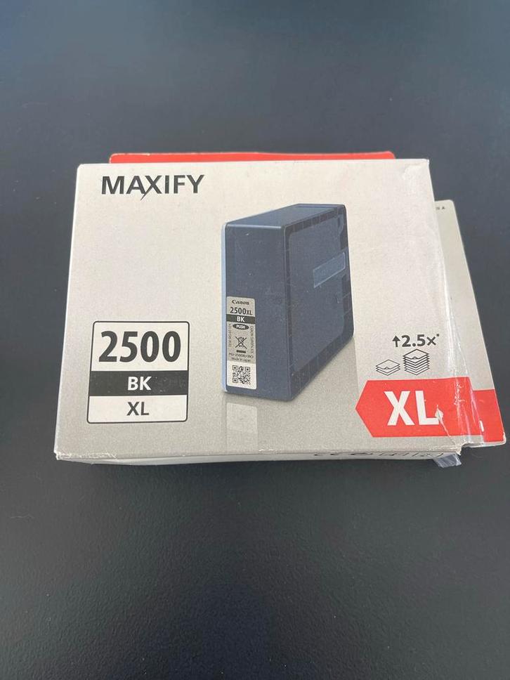 Canon Maxify 2500 XL Zwart Cartridge, Computers en Software, Printerbenodigdheden, Nieuw, Cartridge, Ophalen of Verzenden