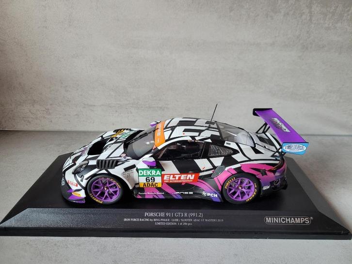 1:18 Minichamps Porsche 911 GT3 R. Limited edition., Hobby en Vrije tijd, Modelauto's | 1:18, Nieuw, Auto, MiniChamps, Ophalen of Verzenden