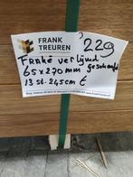 229 Frake hout gelamineerd 65mmdik x 270mmbreed x 245cmlang, Ophalen, Nieuw, Hardhout, 180 tot 250 cm