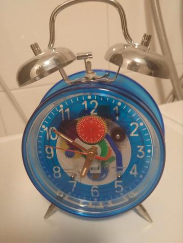 Retro space age mechanisch wekker klokje  beschikbaar voor biedingen
