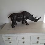 Liberty neushoorn leer antiek 60x26cm, Ophalen of Verzenden
