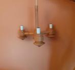 Grenen hanglamp vintage, Huis en Inrichting, Lampen | Hanglampen, Ophalen, Zo goed als nieuw, Grenenhout, Minder dan 50 cm