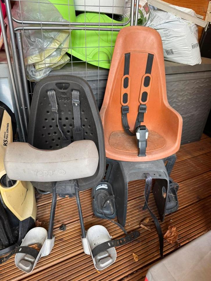 Fietszitjes Yepp voor & Bobike achter + Nijntje, Fietsen en Brommers, Fietsaccessoires | Fietsstoeltjes, Gebruikt, Achterzitje