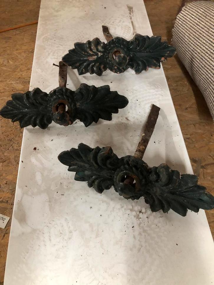 Oude Muurankers, Gesmeed IJzer, 1930, Antiek en Kunst, Antiek | Overige Antiek, Ophalen of Verzenden