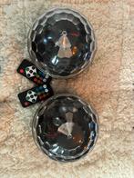 Twee disco ballen, Huis en Inrichting, Ophalen, Gebruikt, Kunststof, Plafondspot of Wandspot
