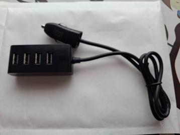 Lab31 USB auto lader 12-24V naar 4x USB  beschikbaar voor biedingen