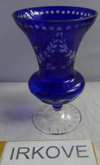 BOHEEMS * KRISTAL FRAAIE VAAS * Op Voet *, Verzenden