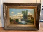 Klassiek schilderij n. Geo Poggenbeek, Antiek en Kunst, Kunst | Schilderijen | Klassiek, Ophalen of Verzenden