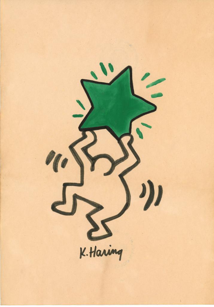 Keith Haring Artwork, Antiek en Kunst, Kunst | Schilderijen | Modern, Ophalen of Verzenden