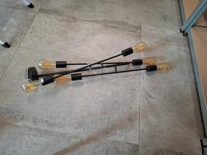 Lucide Lester Plafondlamp - Zes Lichtpunten, Huis en Inrichting, Lampen | Plafondlampen, Zo goed als nieuw, Metaal, Ophalen of Verzenden