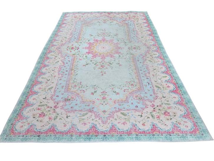 Prachtig vintage kleed van Rozenkelim 183 x 277 cm, Huis en Inrichting, Stoffering | Tapijten en Kleden, Gebruikt, 200 cm of meer