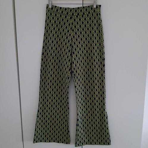 Benetton broek met print maat L, Kleding | Dames, Broeken en Pantalons, Zo goed als nieuw, Maat 42/44 (L), Lang, Ophalen