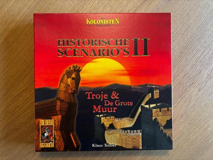 Kolonisten Historische scenario's II - Troje & De grote muur, Hobby en Vrije tijd, Gezelschapsspellen | Bordspellen, Nieuw, Drie of vier spelers