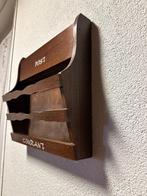 Antieke houten postvak, Ophalen, Zo goed als nieuw