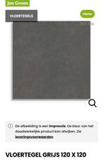Vloertegel grijs 120x120, Ophalen, 60 cm of meer, Nieuw, Minder dan 5 m²