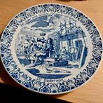 Delftsblauw bord "De timmerman", Antiek en Kunst, Ophalen of Verzenden
