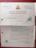 oude brief Maas meubel, Blerick-Venlo, Ophalen of Verzenden, Brief