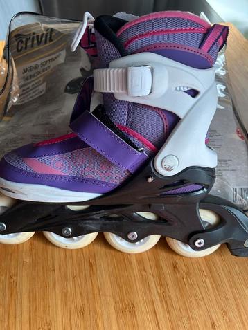 Paarse kinder inline skates maat 34 beschikbaar voor biedingen