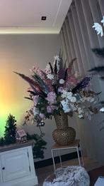 Mooie vaas met bloemstuk, Ophalen of Verzenden, Zo goed als nieuw, Binnen