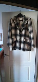 Ruit jas - jack - colbert - herfst winter, Kleding | Dames, H&M, Ophalen of Verzenden, Zo goed als nieuw, Maat 42/44 (L)