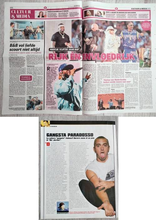 Eminem kranten en tijdschrift artikelen, Verzamelen, Muziek, Artiesten en Beroemdheden, Nieuw, Boek, Tijdschrift of Artikel, Verzenden