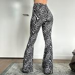 Guts & Gusto zebra flared broek in maat S, Guts & Gusto, Zwart, Ophalen of Verzenden, Zo goed als nieuw