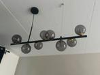 Moderne Hanglamp met Glazen Bollen, Huis en Inrichting, Lampen | Hanglampen, Ophalen, Zo goed als nieuw, Glas, 50 tot 75 cm