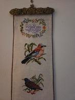 Antiek Geborduurd Schellekoord met Vogels, Ophalen of Verzenden, Zo goed als nieuw
