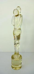 Glazen beeld twee figuren helder gouddeeltjes 3838-g Murano, Antiek en Kunst, Antiek | Glas en Kristal, Ophalen