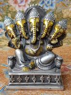 Prachtig antiek brons beeldje uit India van Ganesha 11,8 cm.