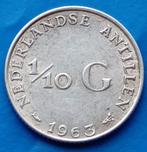 Nederlandse Antillen 1/10 gulden - 1963, Postzegels en Munten, Munten | Nederland, Koningin Juliana, Verzenden, Zilver, 10 cent