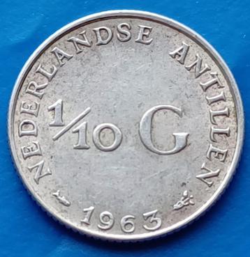 Nederlandse Antillen 1/10 gulden - 1963  beschikbaar voor biedingen