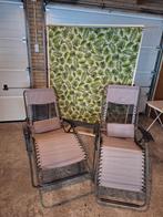2x campingstoel relaxstoelen tuinstoel opvouwbaar, Ophalen, Gebruikt, Aluminium, Verstelbaar