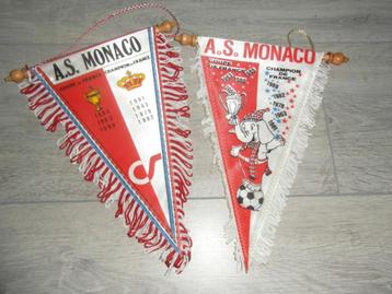 voetbal vaantjes 4 x as monaco fc  beschikbaar voor biedingen