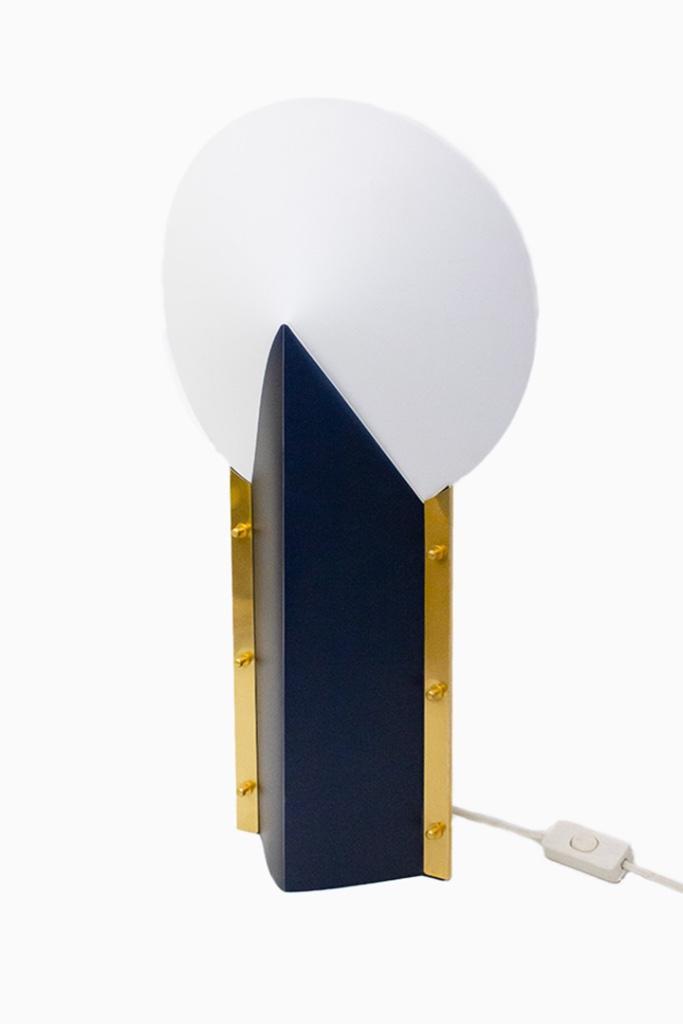 80s Samuel Parker Reflex / Moon lamp, Huis en Inrichting, Lampen | Tafellampen, Gebruikt, 50 tot 75 cm, Kunststof, Ophalen