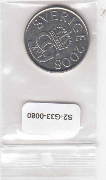 S2-G33-0080 Zweden 5 Kronor UNC 2008 KM853 beschikbaar voor biedingen