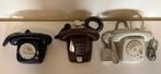 3x vintage telefoon (verschillende kleuren), Telecommunicatie, Ophalen, Gebruikt, Bakeliet