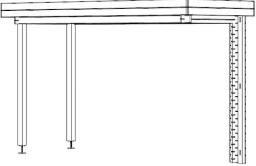OPRUIMING aanbouwveranda/overkapping  453,2x187,5 cm TEAB, Tuin en Terras, Overkappingen, Nieuw, Veranda, Ophalen