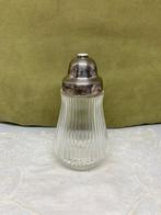 Vintage suikerstrooier met verzilverde dop (010523), Ophalen of Verzenden, Zilver