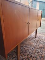 Vintage side/board dressoir 140breed/lang 39 diep78 hoog., Ophalen, 100 tot 150 cm, Sixties, Teakhout