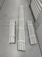 Witte houten jaloezie 80x130 – strak & modern, Ophalen, Zo goed als nieuw, Wit, 100 tot 150 cm
