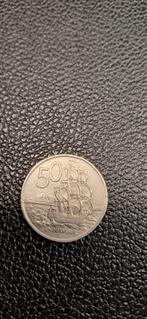 3##    new-zeeland 50 cent 1967, Ophalen of Verzenden