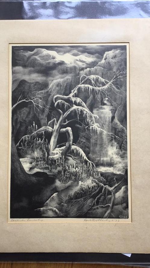Litho Aart van Dobbenburgh, Antiek en Kunst, Kunst | Litho's en Zeefdrukken, Ophalen of Verzenden