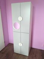IKEA SMÅSTAD/PLATSA Kinderkledingkast Grijze & Rose, Kinderen en Baby's, Kinderkamer | Commodes en Kasten, Ophalen, Kast, 50 tot 70 cm