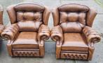 Chesterfield Suzanne Bank & Fauteuils - Gratis Bezorging!, Gebruikt, Driepersoons, Ophalen of Verzenden, Rechte bank